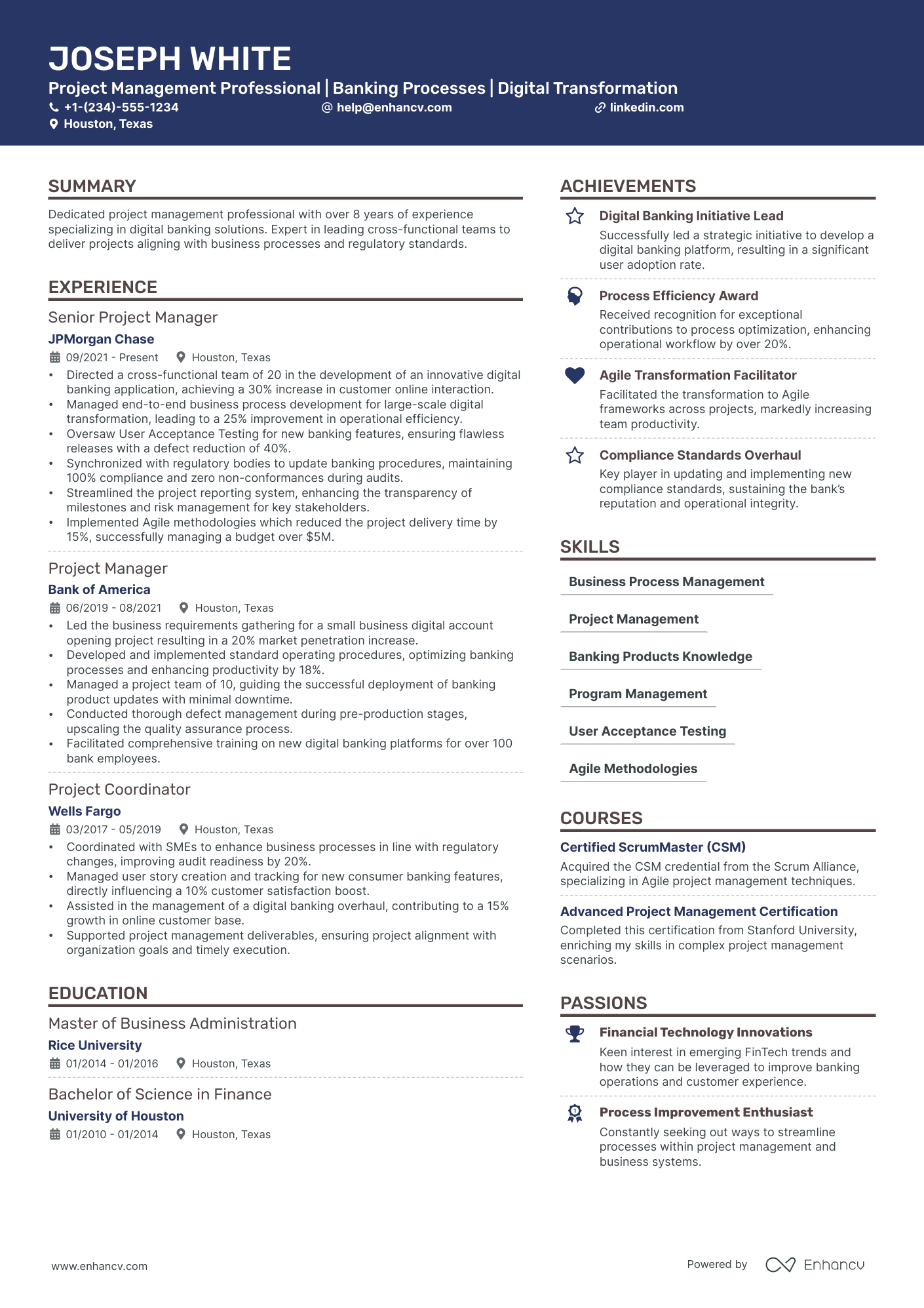 5 Business Process Manager Resume Examples & Guide for 2024