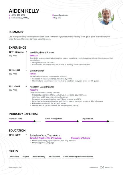 5 Event Planner Resume Examples & Guide for 2023