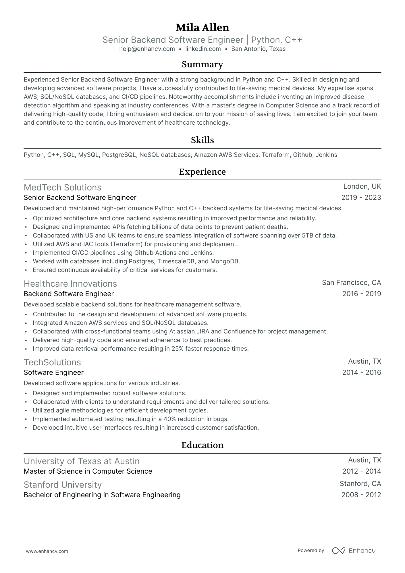 10 Senior Electrical Engineer Resume Examples & Guide for 2026