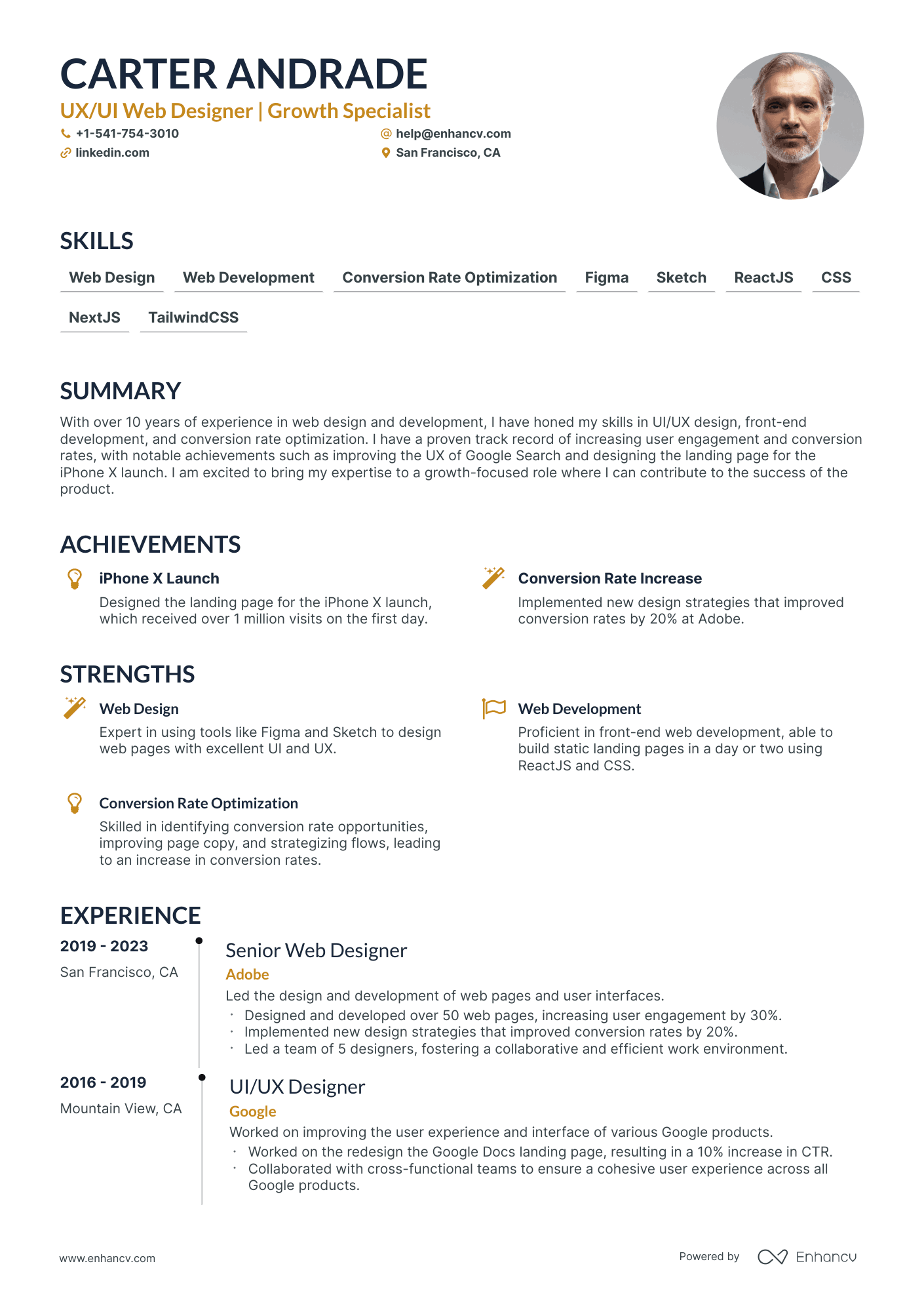 5 Web Designer Resume Examples & Guide For 2024