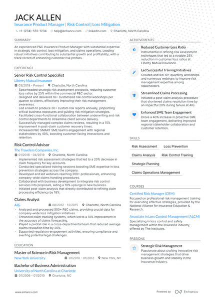 5 Insurance Product Manager Resume Examples & Guide for 2024