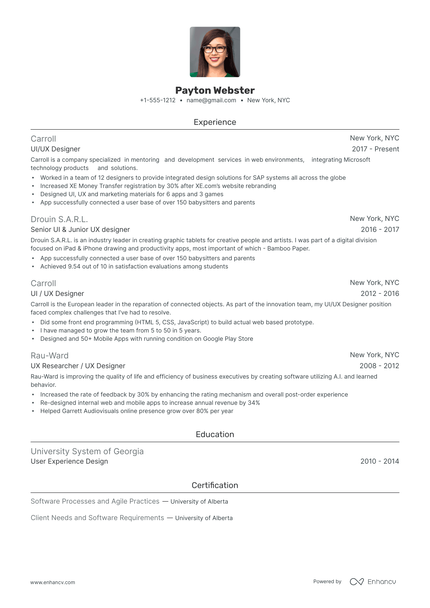 5 UI Designer Resume Examples & Guide for 2025