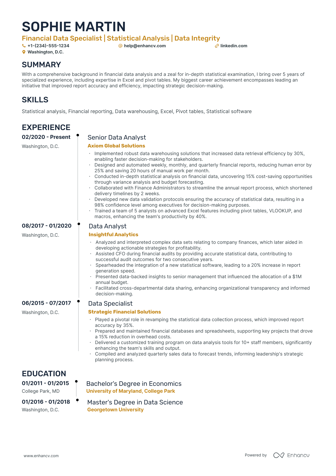 10 Data Specialist Resume Examples & Guide for 2025