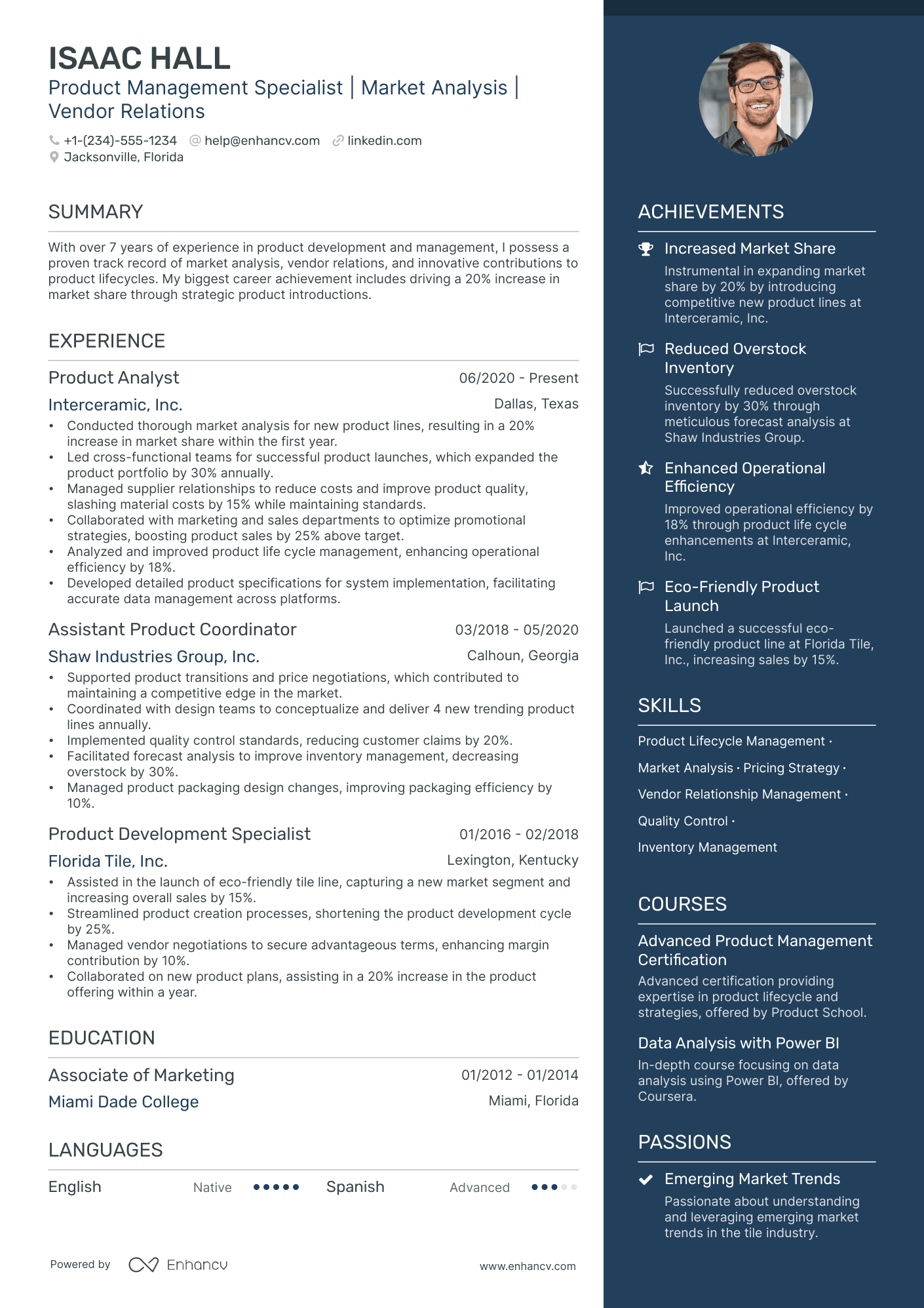 5 Assistant Product Manager Resume Examples & Guide for 2024