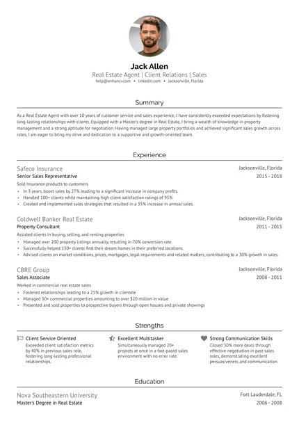 21 Real Estate Agent Resume Examples & Guide For 2025