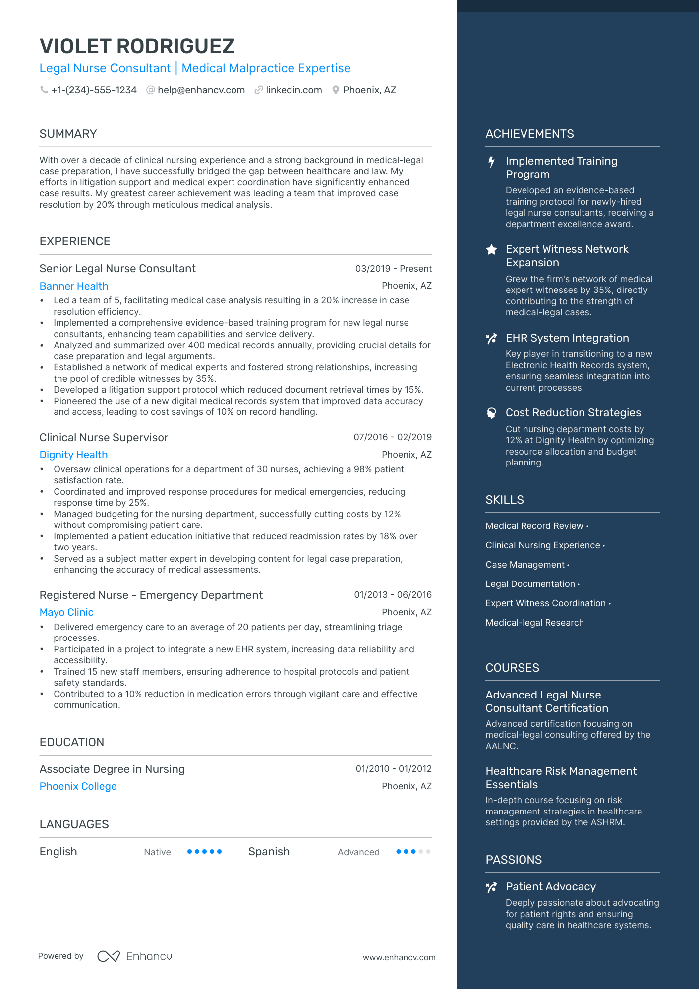 5 Legal Nurse Consultant Resume Examples & Guide for 2024