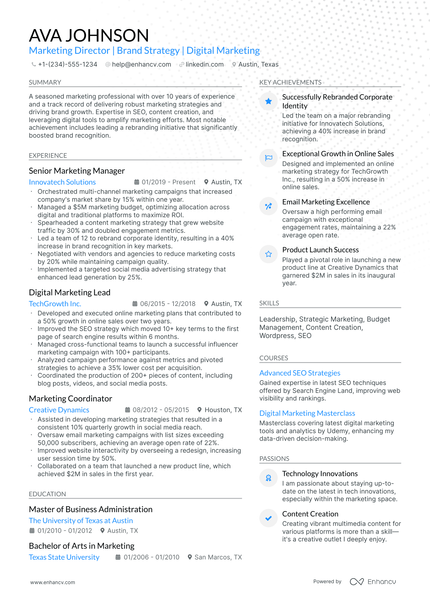 10 Public Relations Director Resume Examples & Guide for 2026