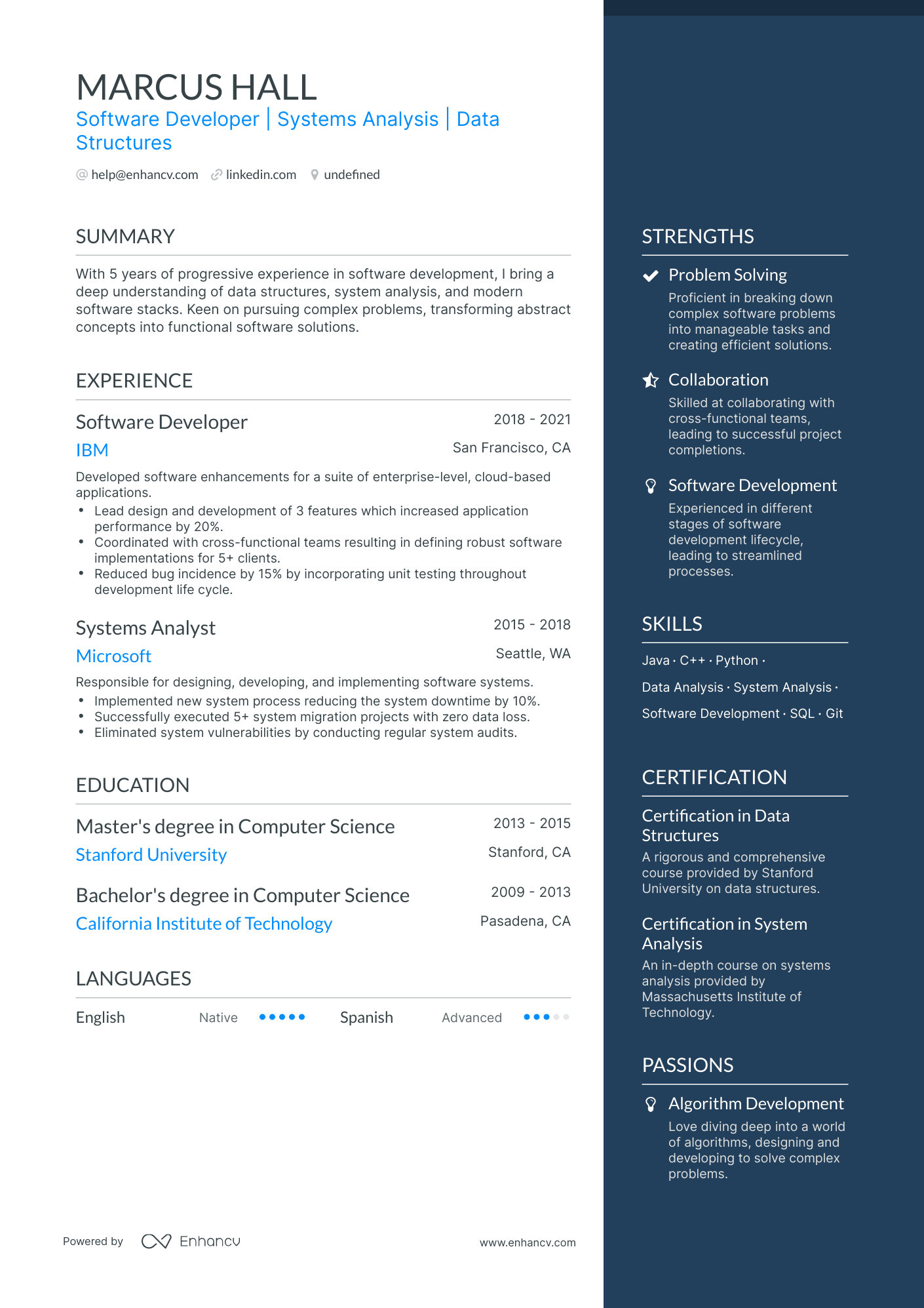 5 Computer Science Internship Resume Examples & Guide for 2024