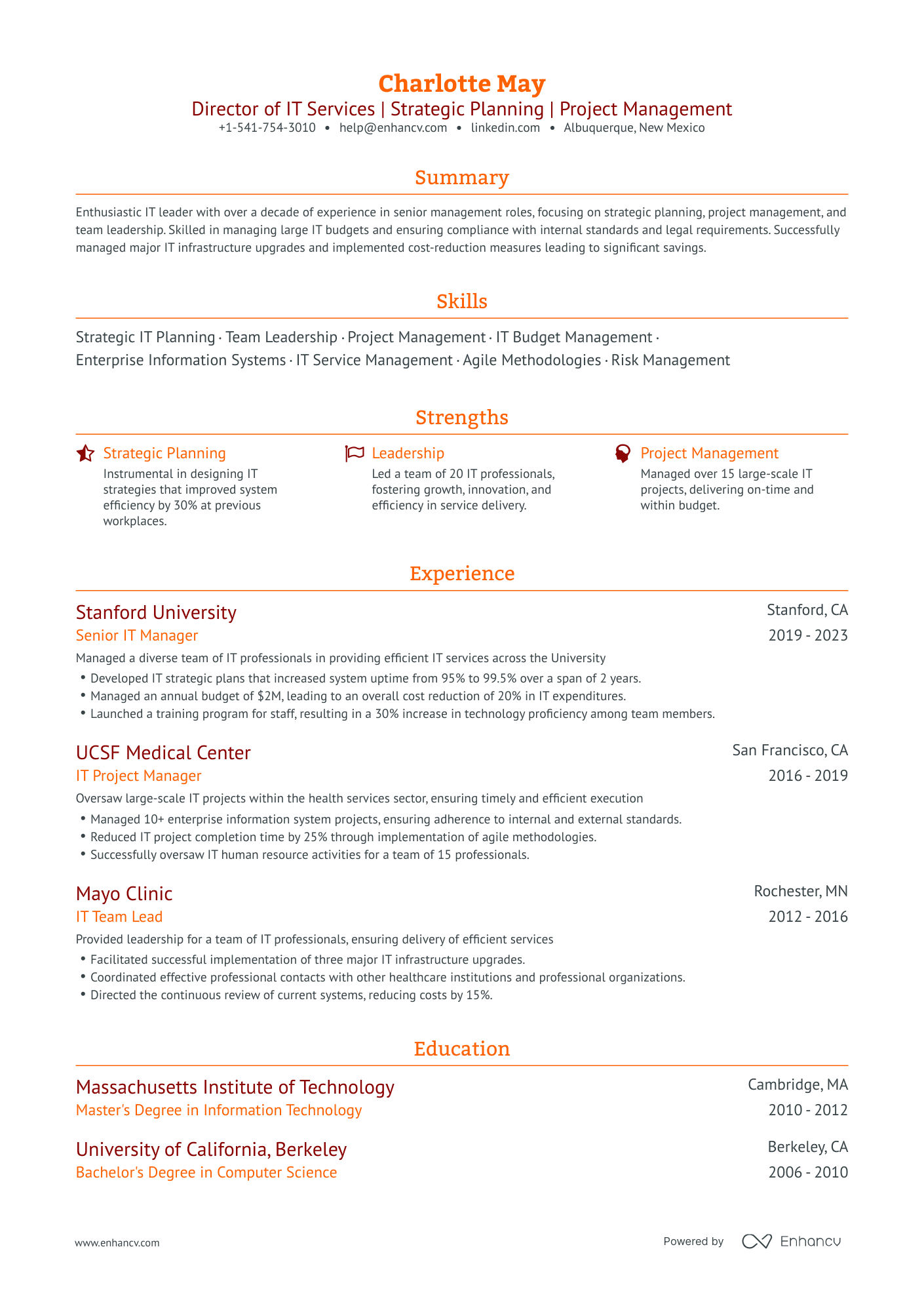 8 IT Director Resume Examples & Guide for 2023