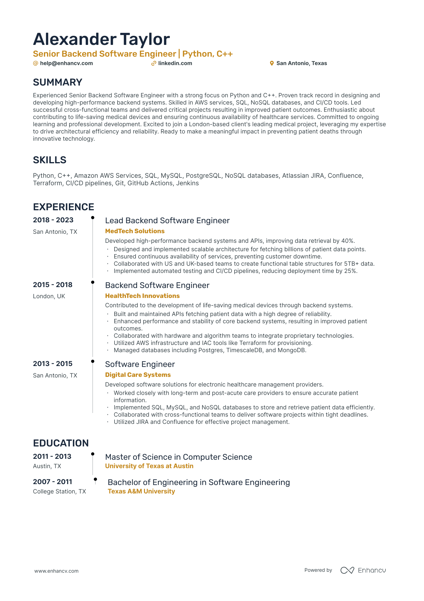 10 Solutions Engineer Resume Examples & Guide for 2025