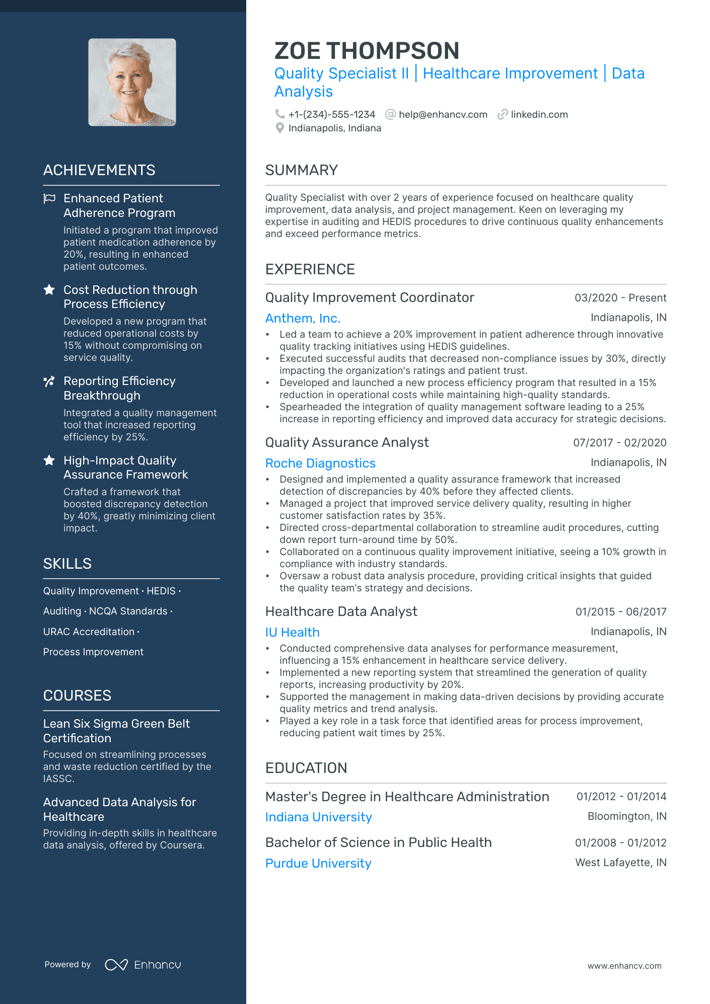 5 Quality Specialist Resume Examples & Guide for 2024