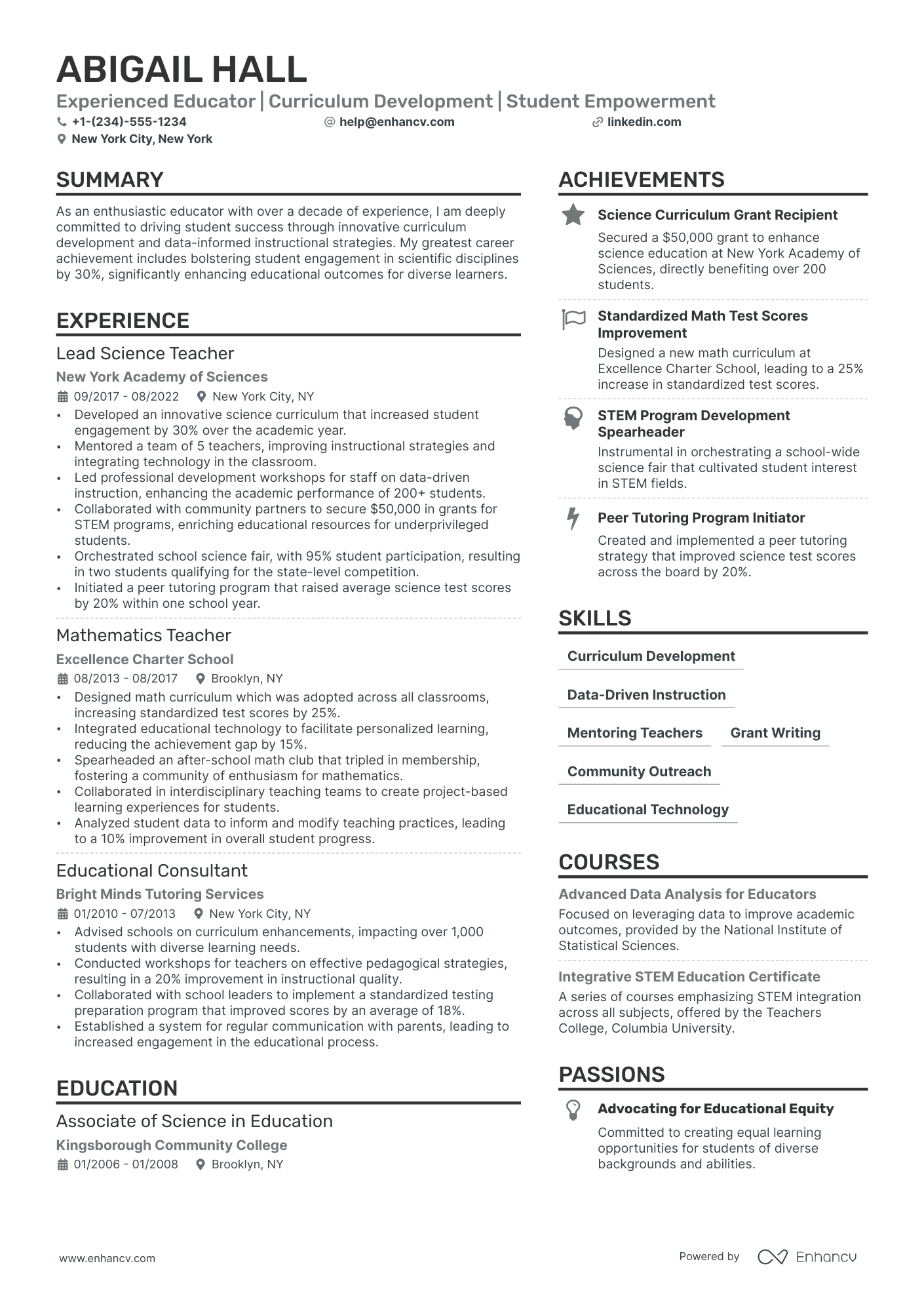 21 Teacher Resume Examples & Guide for 2024 | Resumes for Teaching Jobs