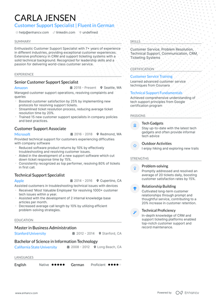 10 Customer Support Specialist Resume Examples & Guide for 2026