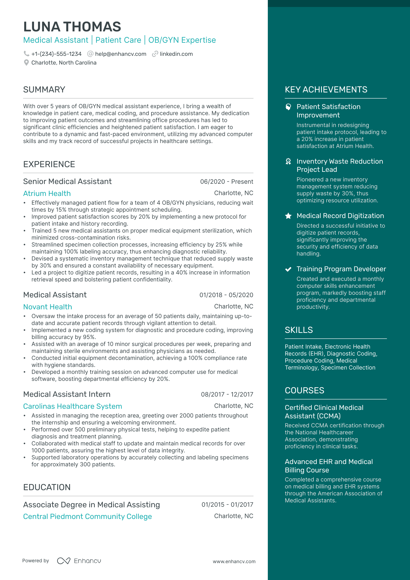 10 OB-GYN Medical Assistant Resume Examples & Guide for 2026