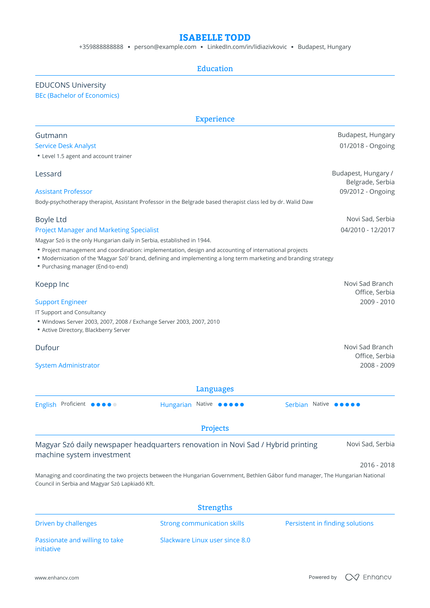 5 IT Support Resume Examples & Guide for 2023