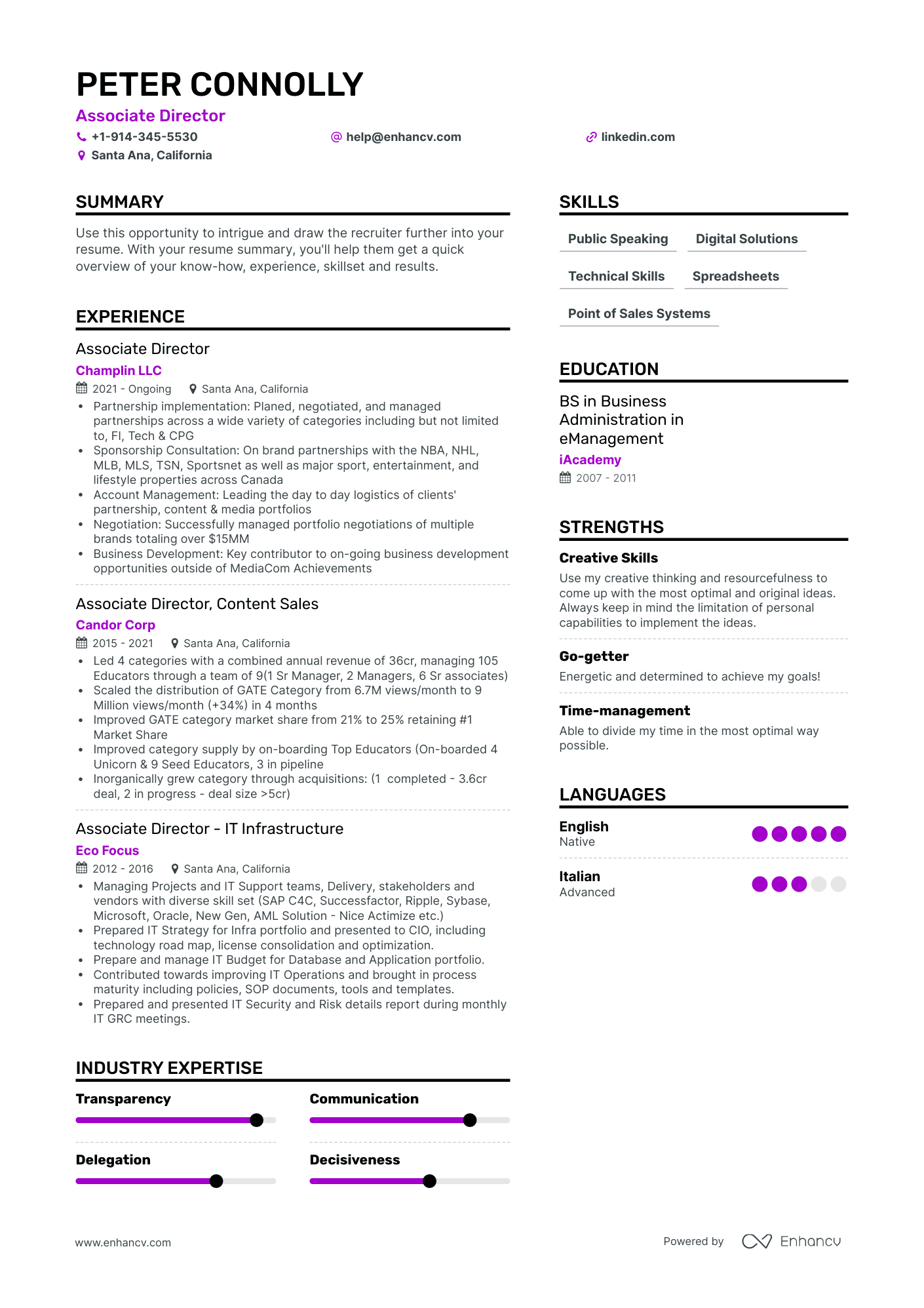 Associate Director Resume Examples & Guide for 2023 (Layout, Skills ...