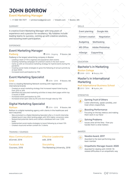 22 Marketing Resume Examples & Guide for 2024