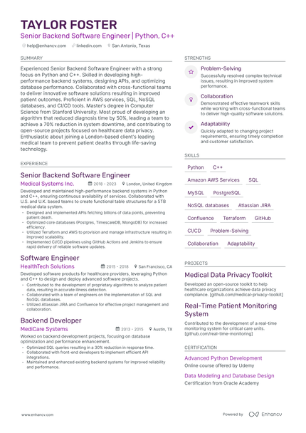 5 AWS Cloud Engineer Resume Examples & Guide for 2024