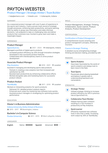 10 Product Manager Intern Resume Examples & Guide for 2026