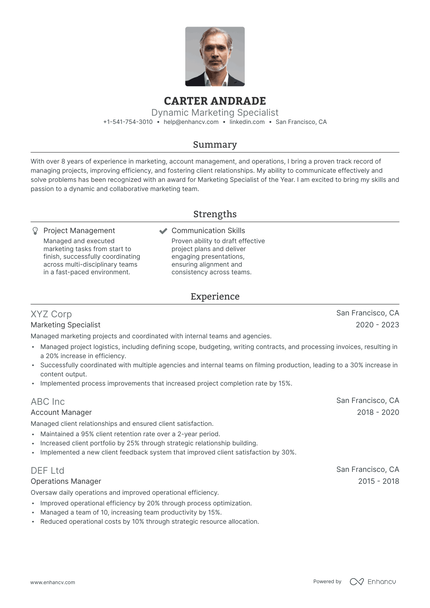 5 Marketing Associate Resume Examples & Guide for 2024