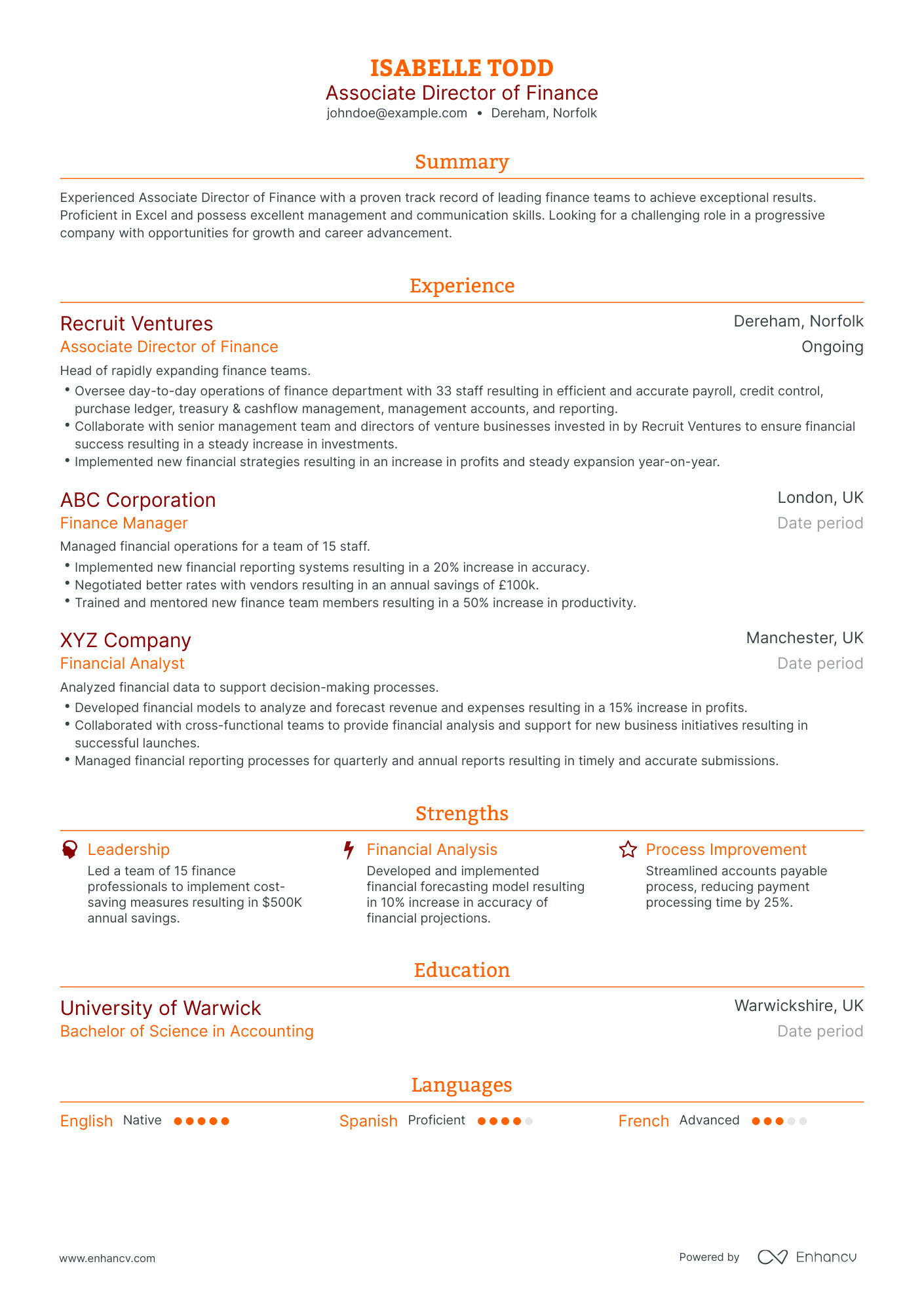 5 Associate Director Resume Examples & Guide for 2023