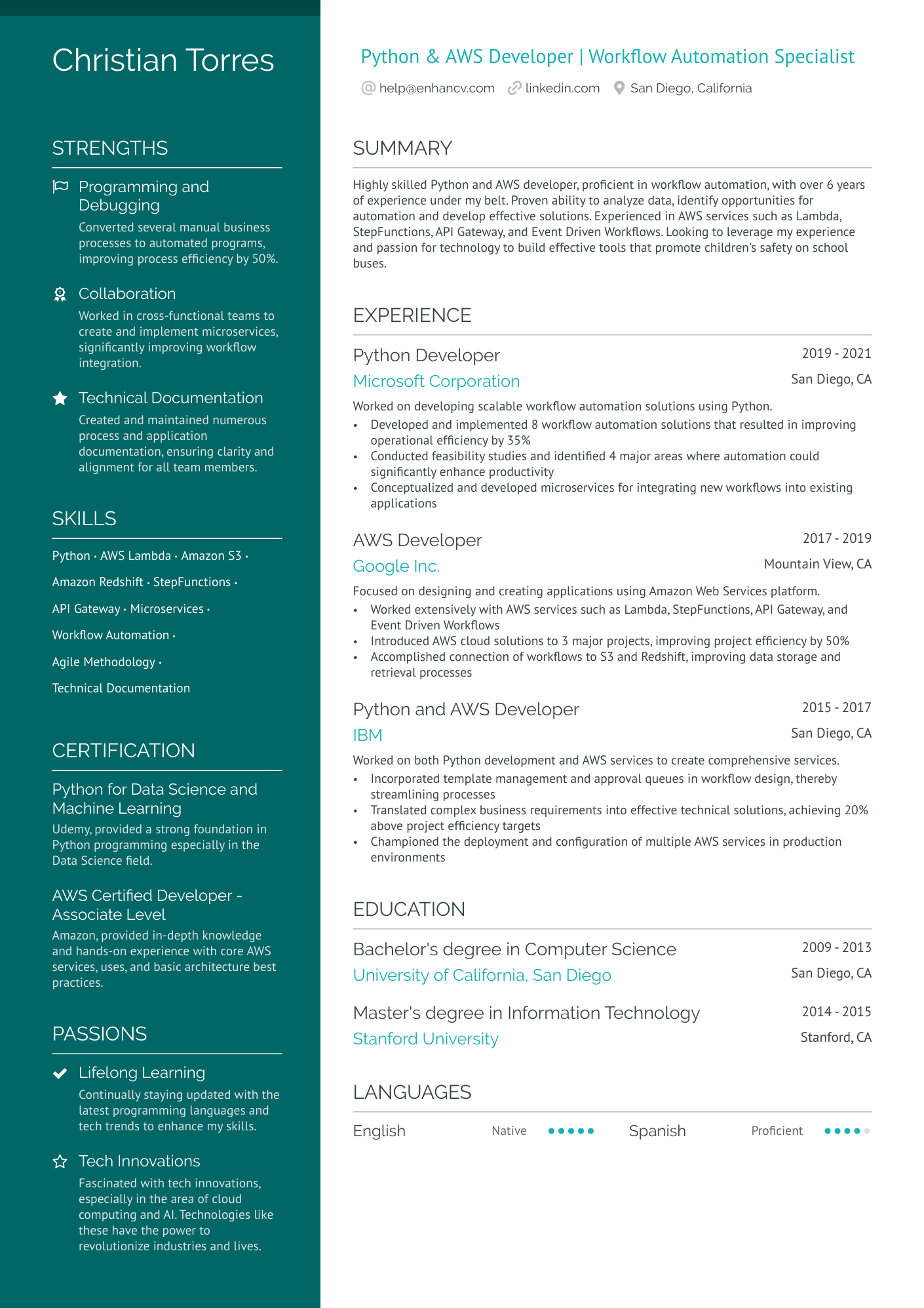 8 Python Developer Resume Examples & Guide for 2024