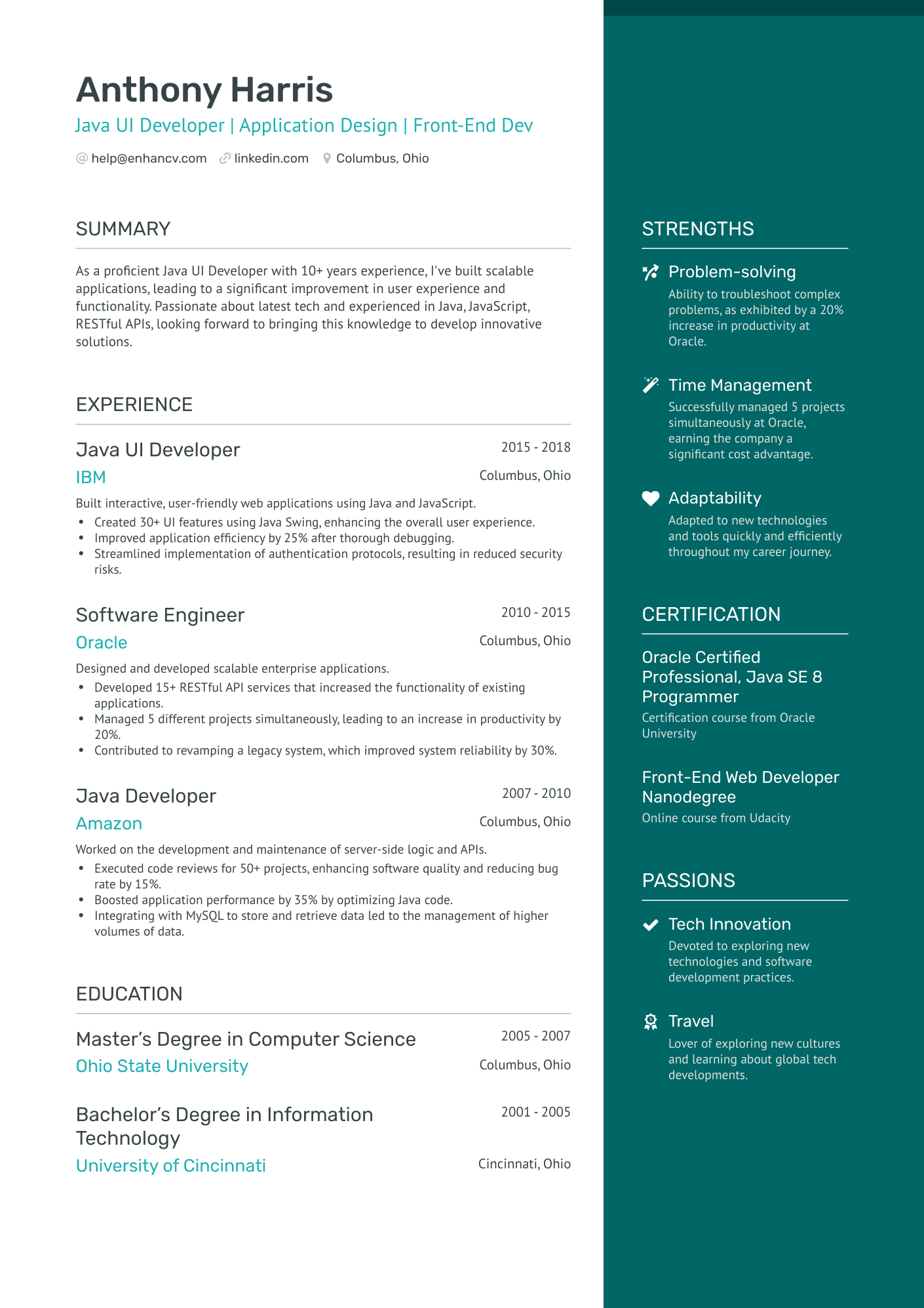10 UI Developer Resume Examples & Guide for 2024