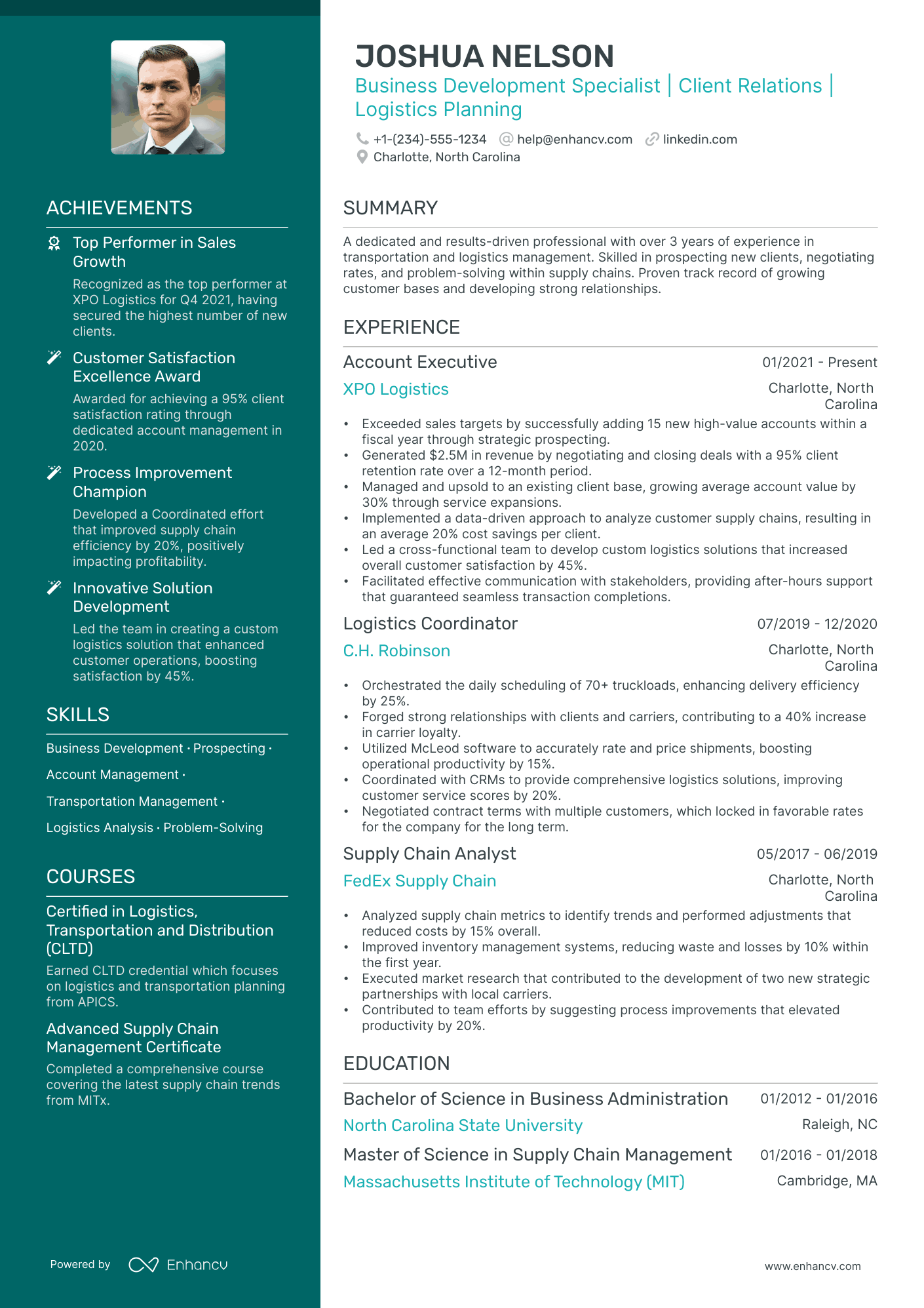 5 Logistics Account Manager Resume Examples & Guide for 2024