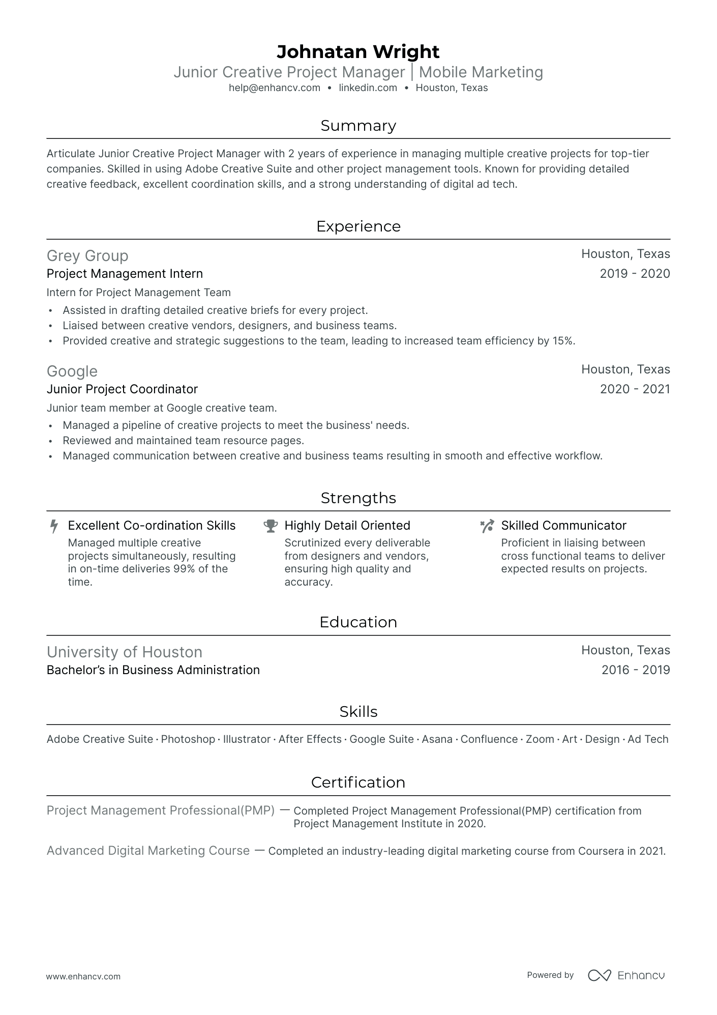 5 Junior Project Manager Resume Examples & Guide for 2024