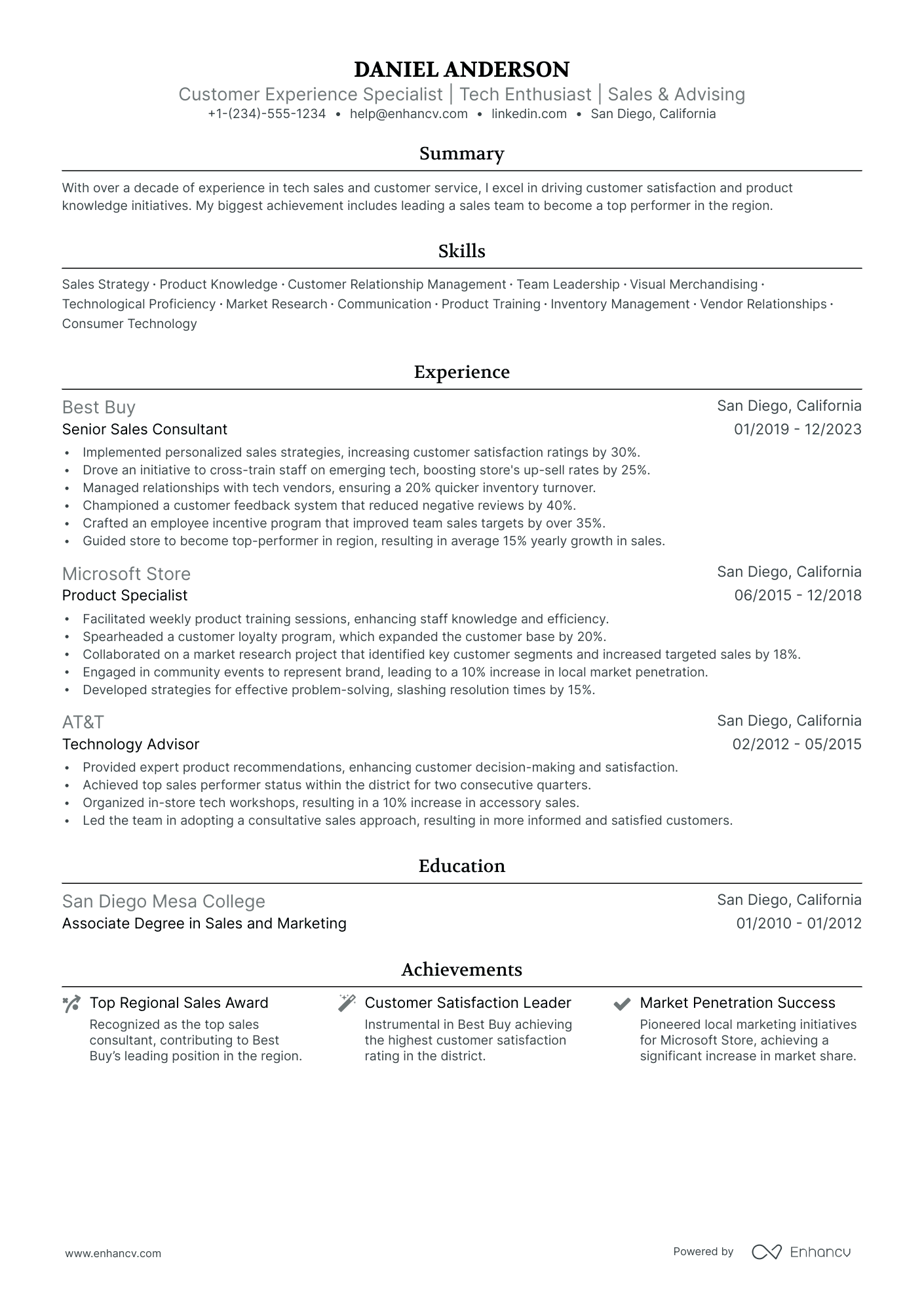 5 Apple Retail Resume Examples & Guide for 2024