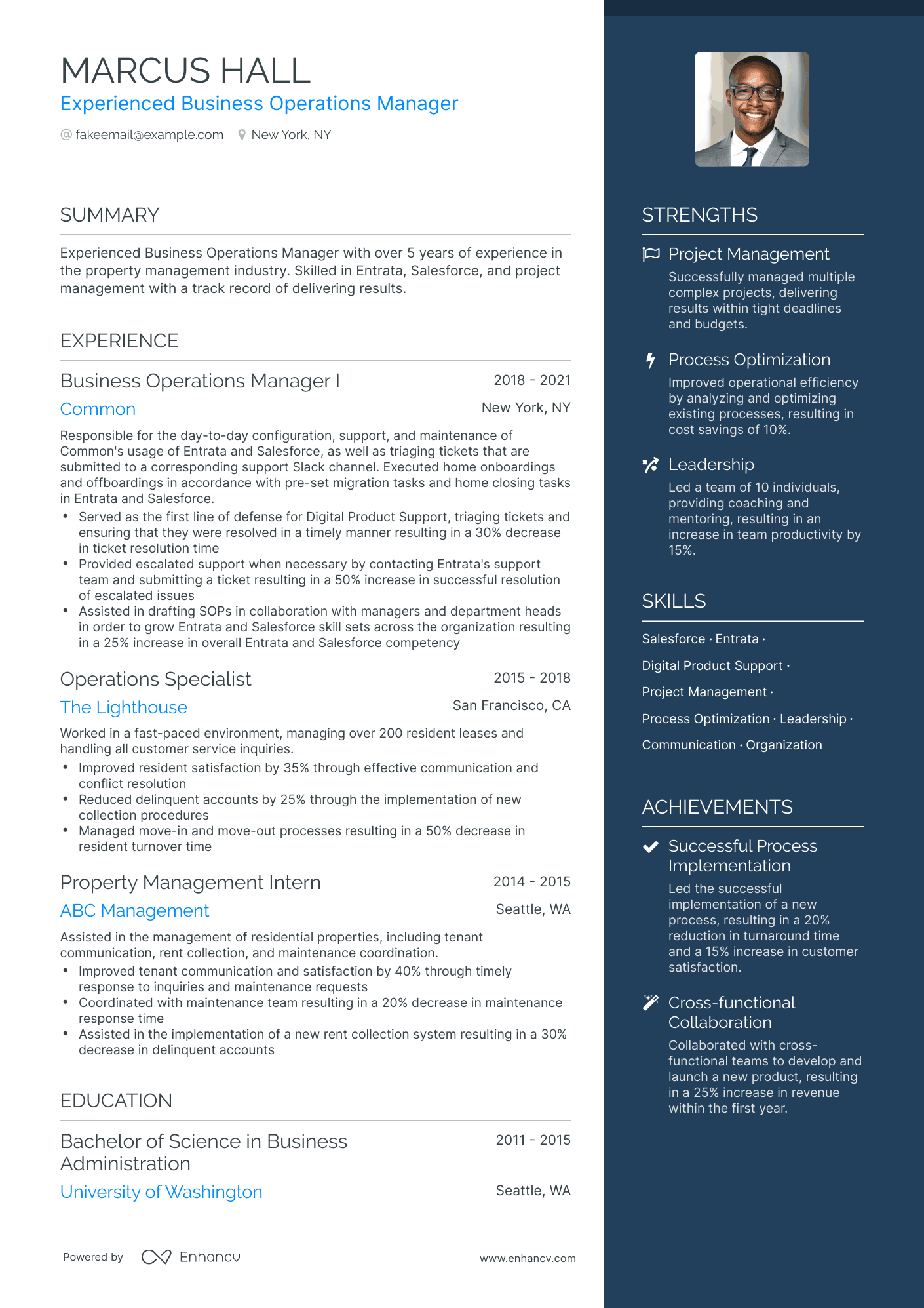 21 Operations Manager Resume Examples & Guide for 2024