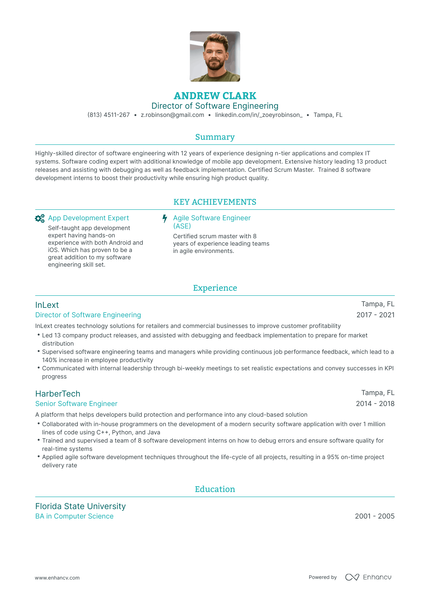 Director of Software Engineering: Example & Guide for 2023 (Layout ...