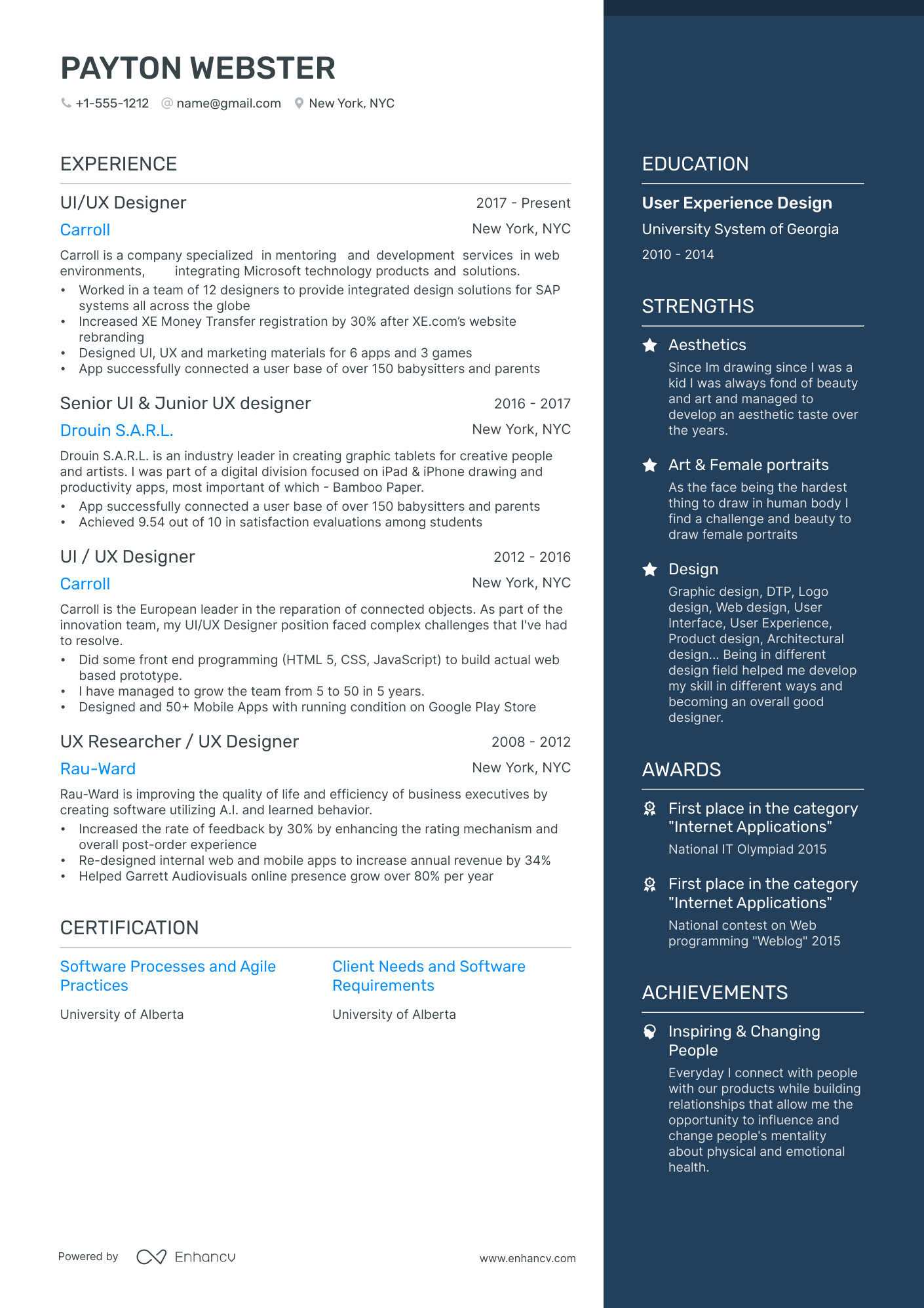 5 UI Designer Resume Examples & Guide for 2024