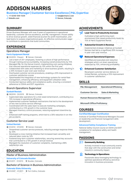 5 General Manager Resume Examples & Guide for 2024