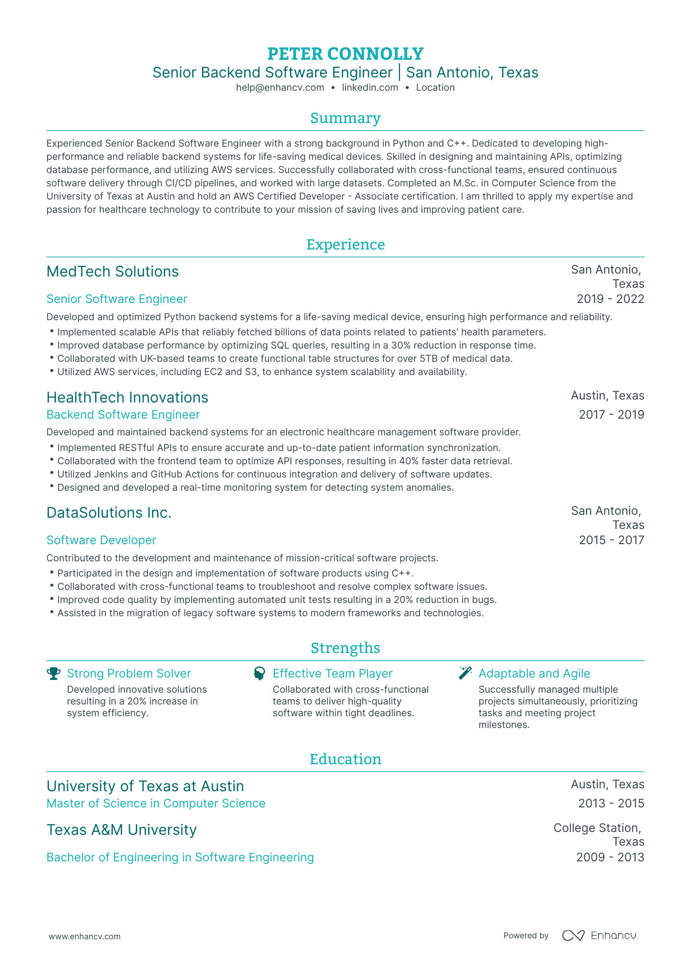 5 AWS Data Engineer Resume Examples & Guide for 2024