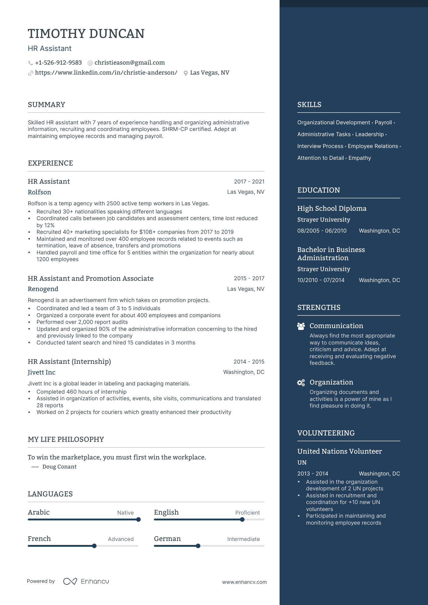 5 HR Assistant Resume Examples & Guide for 2024