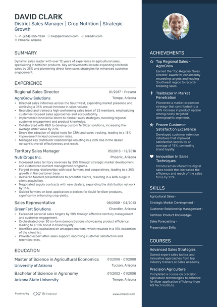 5 District Sales Manager Resume Examples & Guide for 2024