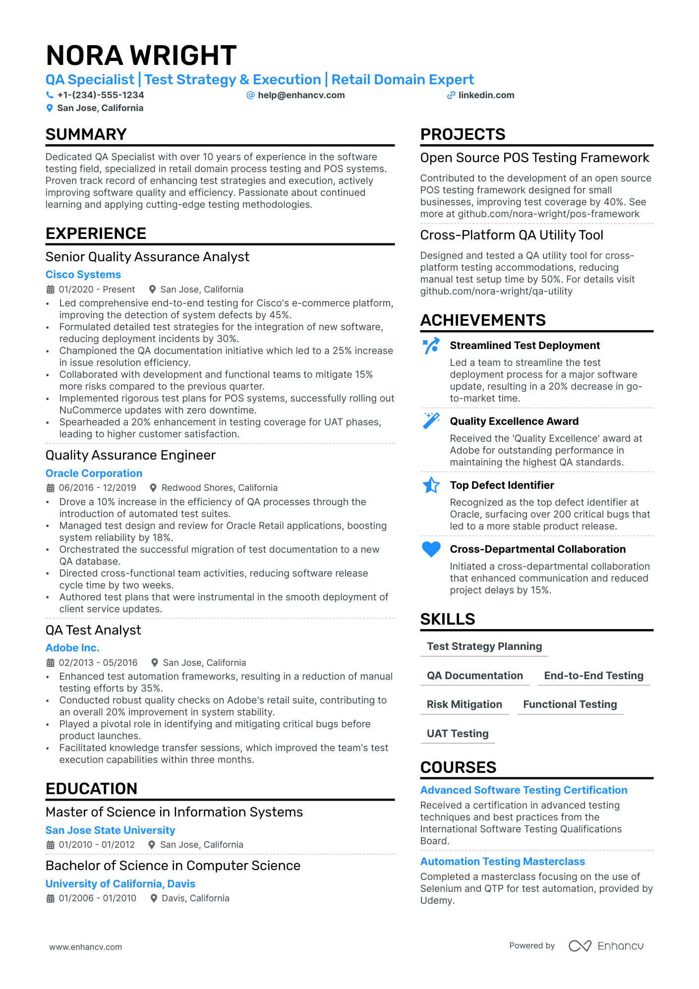 5 Test Engineer Resume Examples & Guide for 2024