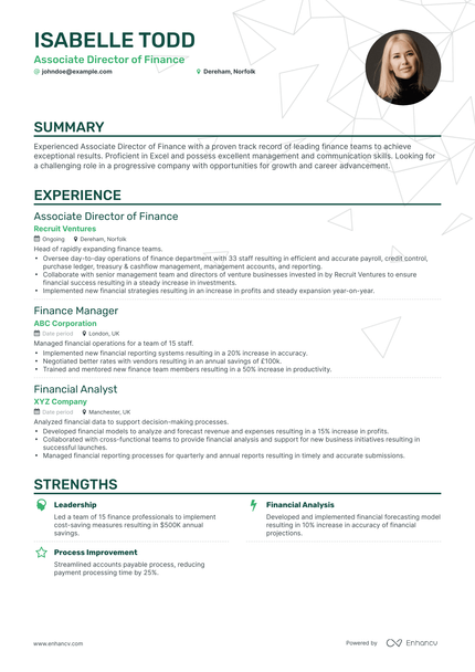 5 Associate Director Resume Examples & Guide for 2023