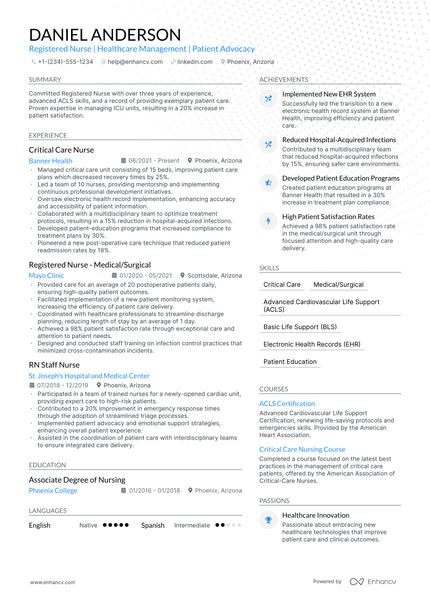 5 Pacu Nurse Resume Examples & Guide for 2024