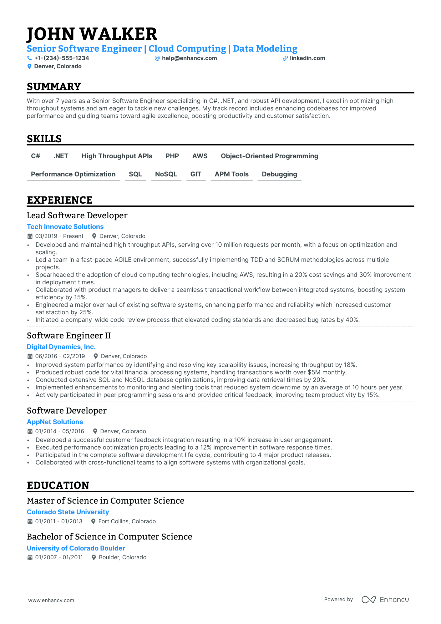 5 Freelance Software Developer Resume Examples & Guide for 2024