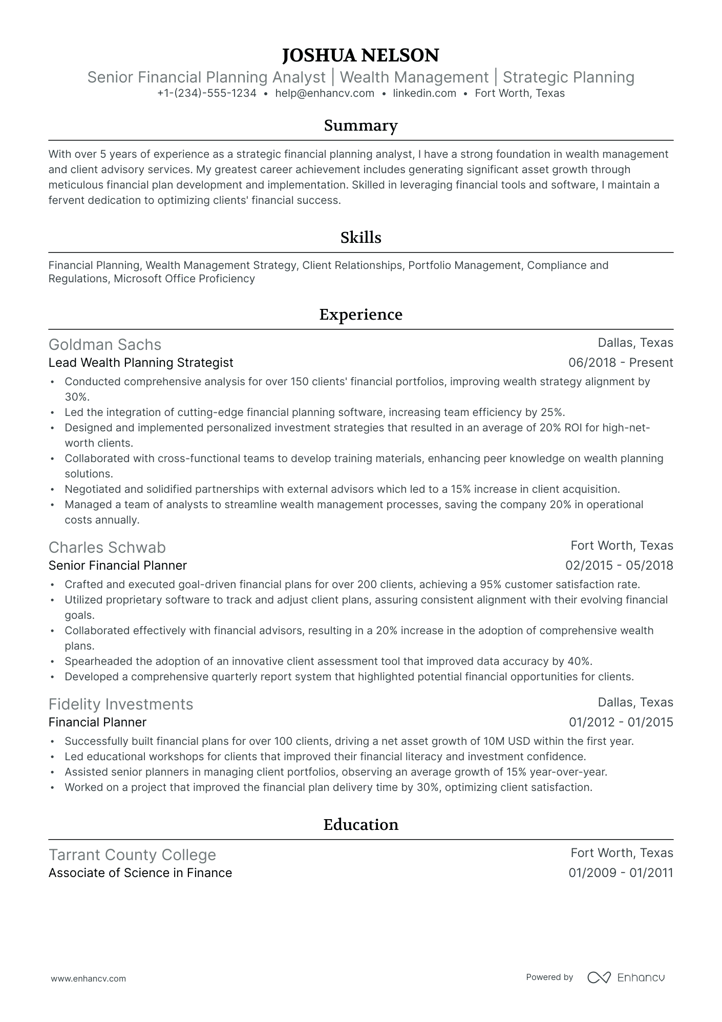 10 Financial Planning Analyst Resume Examples & Guide for 2026