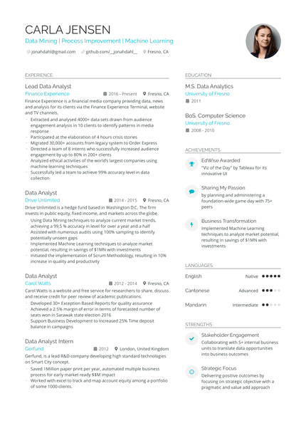 5 Data Mining Resume Examples & Guide for 2024