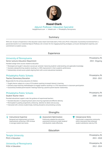 6 Professor Resume Examples & Guide for 2024