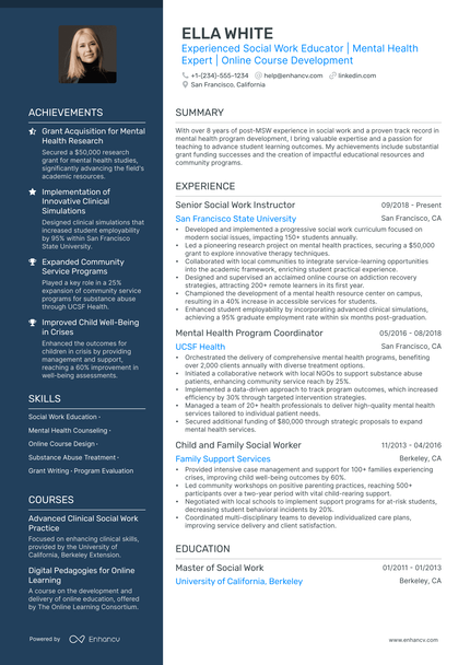 5 Lecturer Resume Examples & Guide for 2024