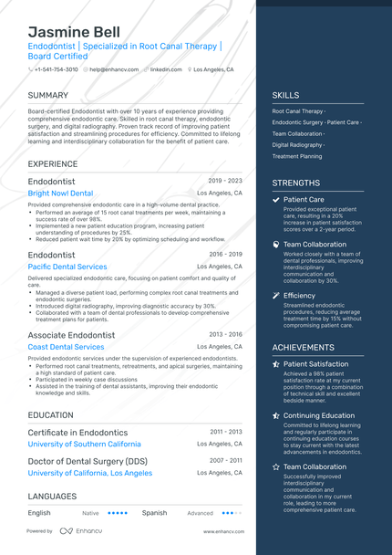 5 Dentist Resume Examples & Guide for 2023