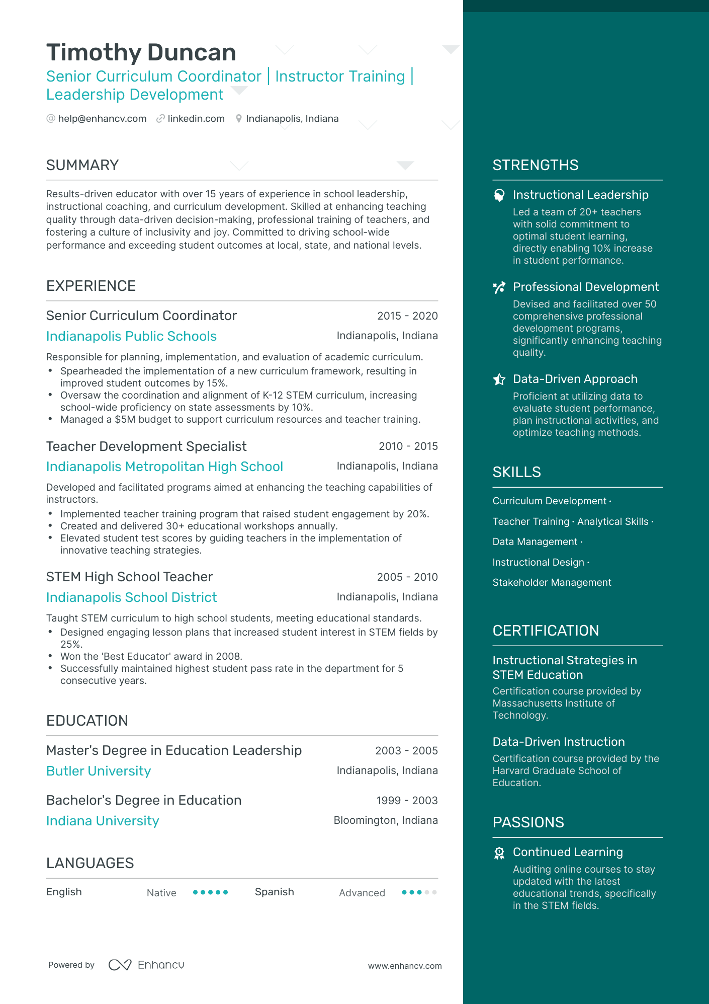 5 High School Academic Resume Examples & Guide for 2024