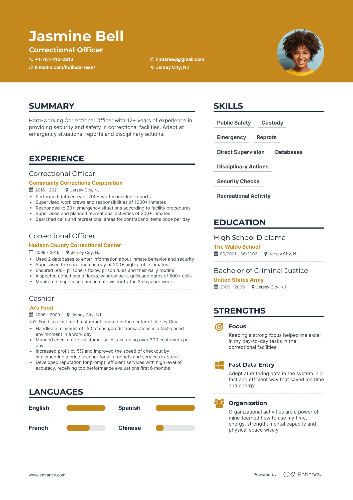 5 Correctional Officer Resume Examples & Guide for 2023