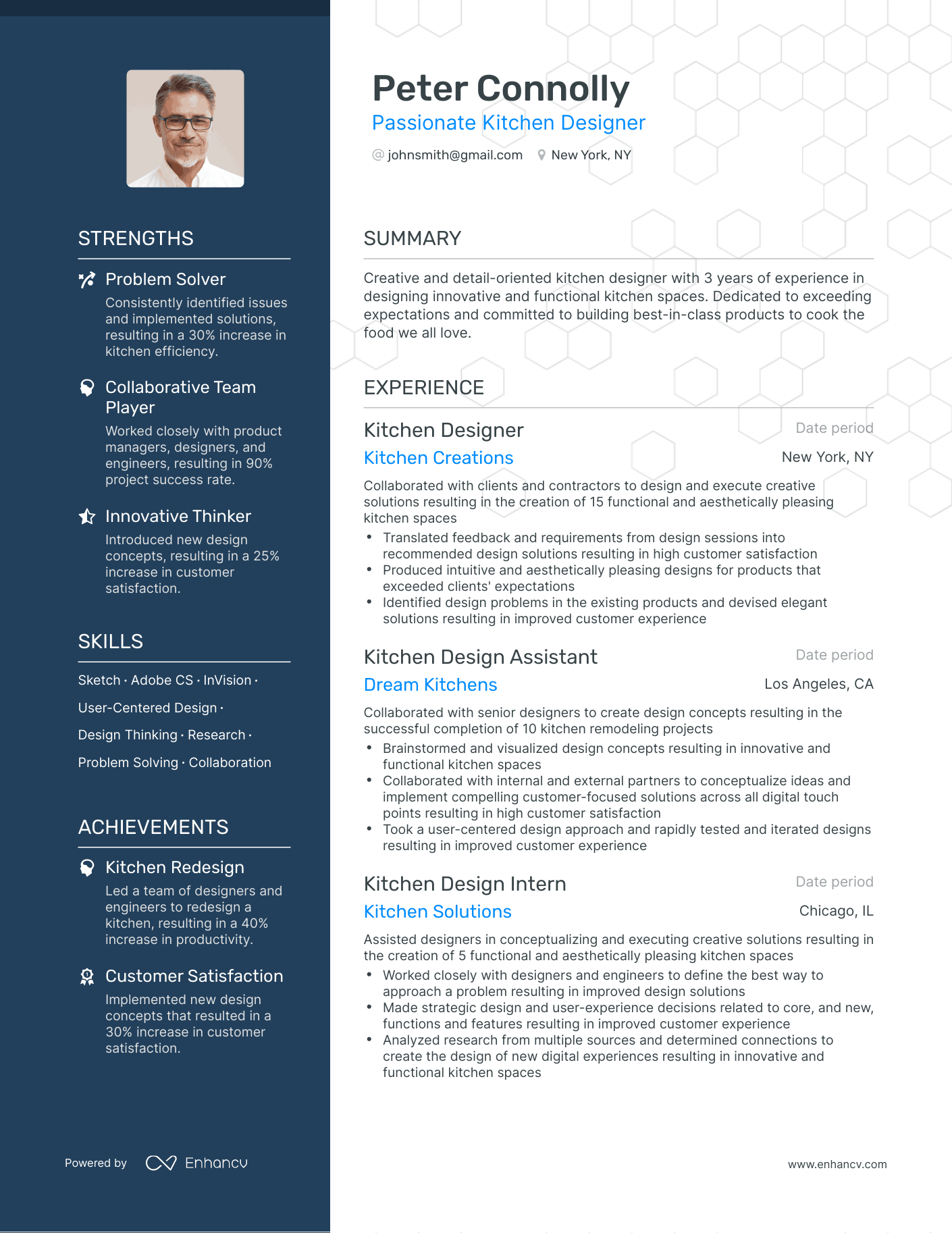 5 Kitchen Designer Resume Examples & Guide for 2024