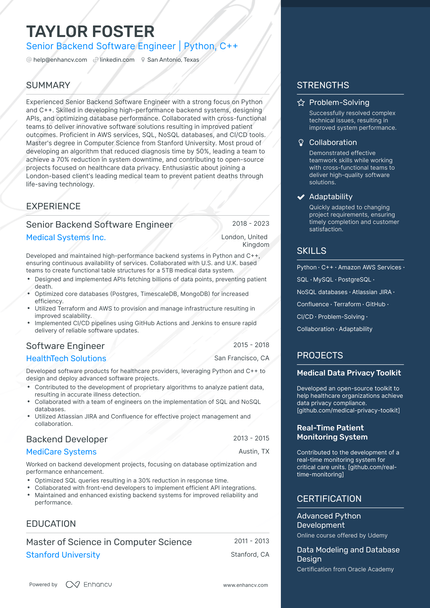 5 AWS Cloud Engineer Resume Examples & Guide for 2023